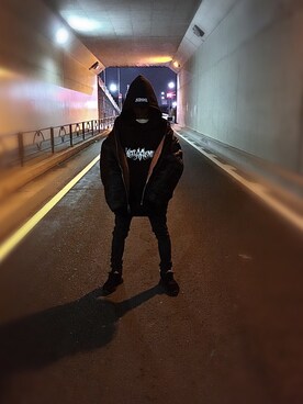「RickOwens×adidas」｜「アイテム（その他）」を使った、tomoさん（メンズ・169cm）の冬コーディネート