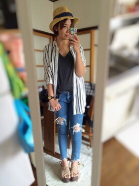 SUZUさん（レディース・160cm）の夏コーディネート