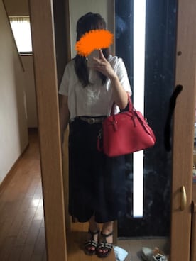 「TORY BURCH（トリーバーチ）のアイテム（トップス）」を使った、めーりんさん（レディース・148cm）の夏コーディネート
