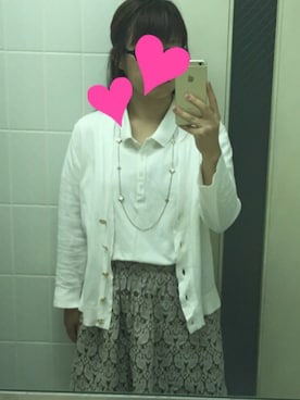 「TORY BURCH（トリーバーチ）のアイテム（トップス）」を使った、めーりんさん（レディース・148cm）の秋コーディネート