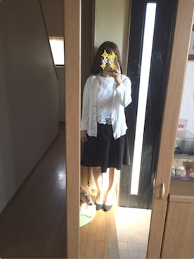 「TORY BURCH（トリーバーチ）のアイテム（トップス）」を使った、めーりんさん（レディース・148cm）の秋コーディネート