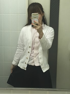 「TORY BURCH（トリーバーチ）のアイテム（トップス）」を使った、めーりんさん（レディース・148cm）の春コーディネート
