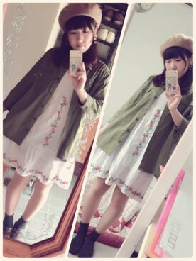 ゆう(｡•ө•｡)さん（レディース・153cm）の春コーディネート