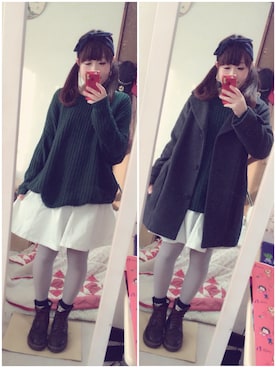 ゆう(｡•ө•｡)さん（レディース・152cm）の冬コーディネート