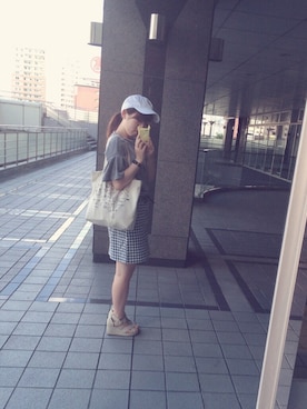「aiko」｜「アイテム（アナログ腕時計）」を使った、ゆう(｡•ө•｡)さん（レディース・152cm）の夏コーディネート