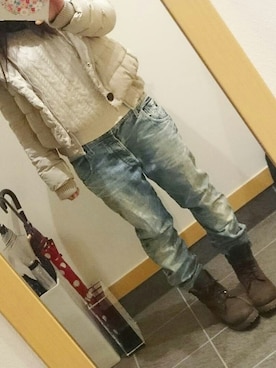 「GILFY（ギルフィー）のアイテム」を使った、aRisA♡さん（レディース・165cm）の冬コーディネート