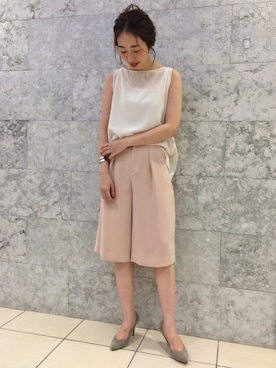 「Spick & Span（スピックアンドスパン）のアイテム（その他パンツ）」を使った、AiRIさん（レディース・168cm）の夏コーディネート