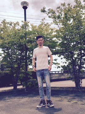 「GRAZIE（グレイジー）のアイテム」を使った、ジン3588さん（メンズ・163cm）の夏コーディネート