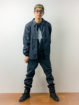 「DETAILS（ディテールズ）のアイテム（シューズ）」を使った、ryuto irieさん（メンズ・176cm）の春コーディネート