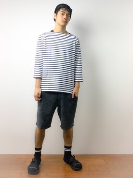 「JUNRED（ジュンレッド）のアイテム（ニットキャップ/ビーニー）」を使った、ryuto irieさん（メンズ・176cm）の春コーディネート
