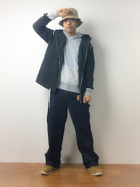 「DETAILS（ディテールズ）のアイテム（ジャケット/アウター）」を使った、ryuto irieさん（メンズ・176cm）の春コーディネート