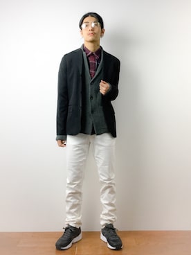 「ROTAR（ローター）のアイテム（テーラードジャケット）」を使った、ryuto irieさん（メンズ・176cm）の春コーディネート