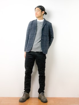 「Blue Standard （ブルースタンダード）のアイテム」を使った、ryuto irieさん（メンズ・176cm）の春コーディネート