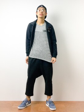 「Right-on（ライトオン）のアイテム（ブルゾン）」を使った、ryuto irieさん（メンズ・176cm）の春コーディネート