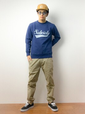 「SUBCIETY LIMITED EDITION（サブサエティ リミテッドエディション）のアイテム」を使った、ryuto irieさん（メンズ・176cm）の春コーディネート