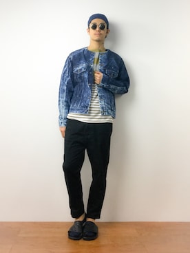 「VANS（バンズ）のアイテム（サンダル）」を使った、ryuto irieさん（メンズ・176cm）の春コーディネート