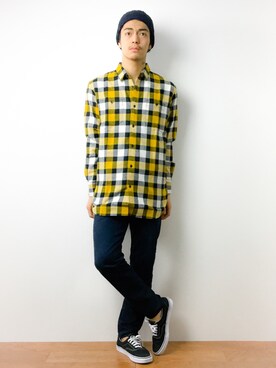 「XX FOUR（ダブルエックスフォー）のアイテム」を使った、ryuto irieさん（メンズ・176cm）の春コーディネート