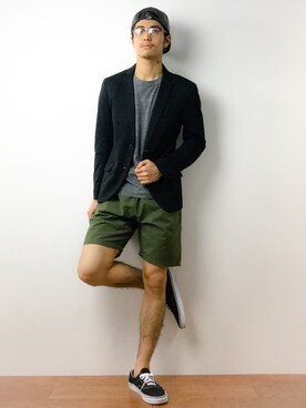 「MK MICHEL KLEIN HOMME （エムケーミッシェルクランオム）のアイテム（ジャケット/アウター）」を使った、ryuto irieさん（メンズ・176cm）の春コーディネート