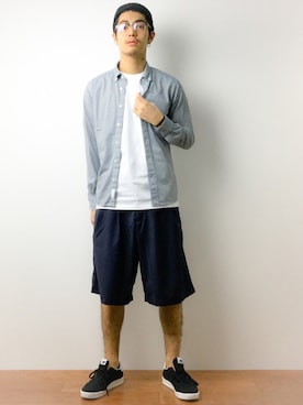 「DETAILS（ディテールズ）のアイテム（パンツ）」を使った、ryuto irieさん（メンズ・176cm）の春コーディネート