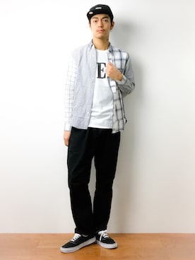「Carhartt WIP（カーハートダブリューアイピー）のアイテム（帽子）」を使った、ryuto irieさん（メンズ・176cm）の春コーディネート