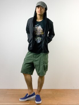 「niko and...（ニコアンド）のアイテム（マウンテンパーカー）」を使った、ryuto irieさん（メンズ・176cm）の春コーディネート
