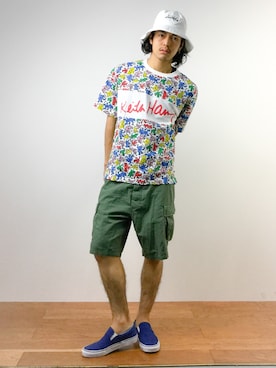 「Keith Haring（キース・ヘリング）のアイテム」を使った、ryuto irieさん（メンズ・176cm）の春コーディネート