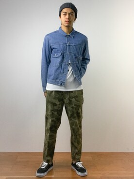 「EDITION（エディション）のアイテム（帽子）」を使った、ryuto irieさん（メンズ・176cm）の春コーディネート