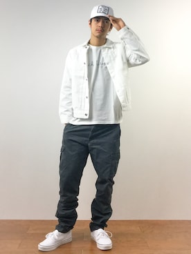 「SEVENDAYS=SUNDAY（セブンデイズサンデイ）のアイテム（ジャケット/アウター）」を使った、ryuto irieさん（メンズ・176cm）の春コーディネート