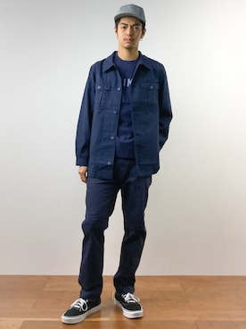「green label relaxing（グリーンレーベルリラクシング）のアイテム（キャップ）」を使った、ryuto irieさん（メンズ・176cm）の春コーディネート
