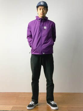 「A BATHING APE（アベイシングエイプ）のアイテム（ナイロンジャケット）」を使った、ryuto irieさん（メンズ・176cm）の春コーディネート