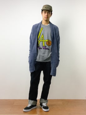 「knitchy（ニッチー）のアイテム」を使った、ryuto irieさん（メンズ・176cm）の春コーディネート