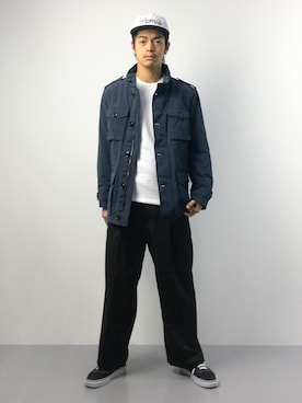 「TOMMY HILFIGER（トミーヒルフィガー）のアイテム（ブルゾン）」を使った、ryuto irieさん（メンズ・176cm）の春コーディネート