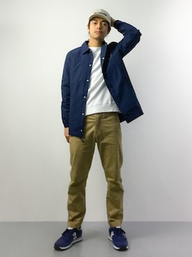 「SHIPS JET BLUE（シップスジェットブルー）のアイテム（スニーカー）」を使った、ryuto irieさん（メンズ・176cm）の春コーディネート