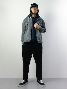 「WVM（ダブルヴイエム）のアイテム（ジャケット/アウター）」を使った、ryuto irieさん（メンズ・176cm）の春コーディネート