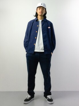 「FR2（エフアールツー）のアイテム（キャップ）」を使った、ryuto irieさん（メンズ・176cm）の春コーディネート