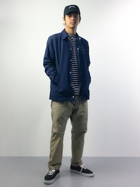 「STARTER BLACK LABEL(スターターブラックレーベル)のアイテム(ジャケット/アウター)」を使った、ryuto irieさん(メンズ・176cm)の春コーディネート