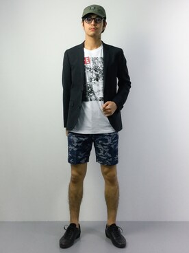 「SEVENDAYS=SUNDAY（セブンデイズサンデイ）のアイテム（帽子）」を使った、ryuto irieさん（メンズ・176cm）の春コーディネート