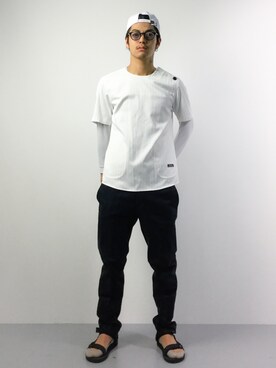 「Education from Youngmachines（エデュケーションフロムヤングマシーン）のアイテム」を使った、ryuto irieさん（メンズ・176cm）の春コーディネート