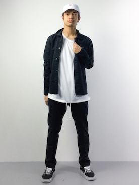 「DETAILS（ディテールズ）のアイテム（トップス）」を使った、ryuto irieさん（メンズ・176cm）の春コーディネート