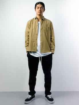 「DETAILS（ディテールズ）のアイテム（トップス）」を使った、ryuto irieさん（メンズ・176cm）の春コーディネート