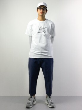 「chapter world（チャプターワールド）のアイテム（トップス）」を使った、ryuto irieさん（メンズ・176cm）の春コーディネート