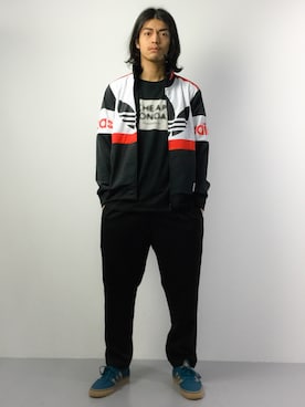 「アイテム（ジャージ）」を使った、ryuto irieさん（メンズ・176cm・10代）の春コーディネート