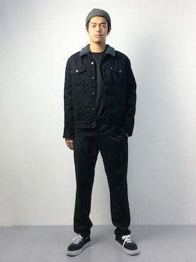 「rinto（リント）のアイテム（帽子）」を使った、ryuto irieさん（メンズ・176cm）の春コーディネート