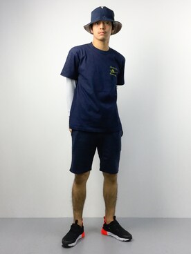 「SHIPS JET BLUE（シップスジェットブルー）のアイテム（帽子）」を使った、ryuto irieさん（メンズ・176cm）の春コーディネート