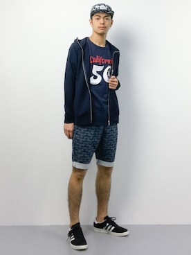 「Blue Standard （ブルースタンダード）のアイテム」を使った、ryuto irieさん（メンズ・176cm）の春コーディネート