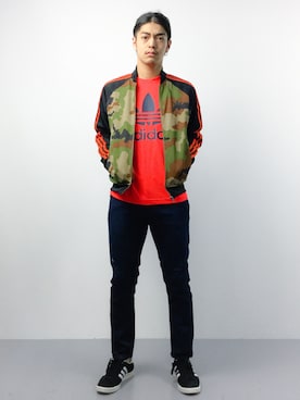 「アイテム（ジャージ）」を使った、ryuto irieさん（メンズ・176cm・10代）の春コーディネート