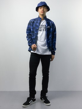 「A BATHING APE（アベイシングエイプ）のアイテム（ナイロンジャケット）」を使った、ryuto irieさん（メンズ・176cm）の春コーディネート