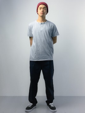 「ニットキャップ」｜ryuto irieさん（メンズ・176cm・10代）の春コーディネート