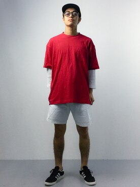 「Carhartt WIP（カーハートダブリューアイピー）のアイテム（帽子）」を使った、ryuto irieさん（メンズ・176cm）の春コーディネート