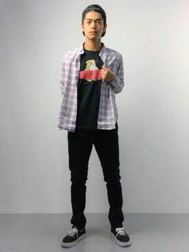 「417 EDIFICE（フォーワンセブンエディフィス）のアイテム（チノパンツ）」を使った、ryuto irieさん（メンズ・176cm）の春コーディネート